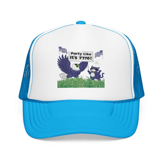 Party Time Foam Trucker Hat - Fun Embroidered Cap for  display picture 3