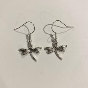 Dragonfly drop earrings unique gift