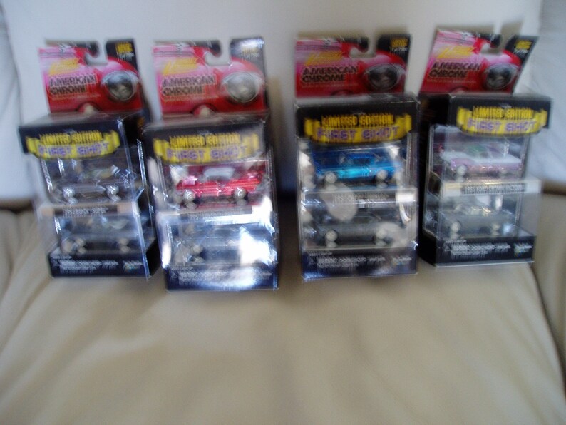 Johnny Lightning Four Boxes of Two American Chrome First Shot Etsy
