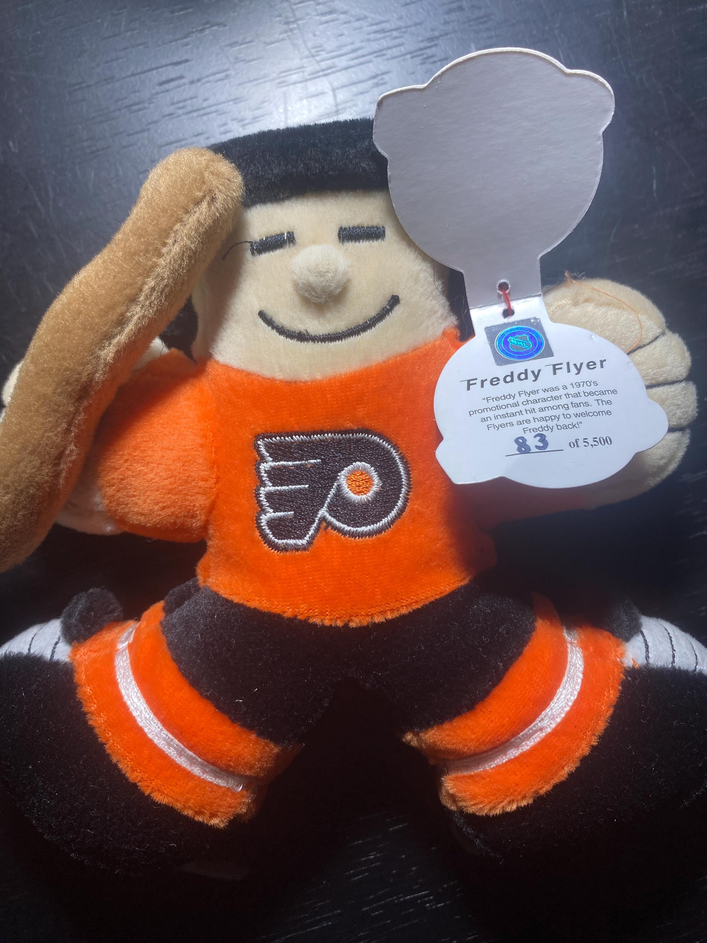 Vintage Freddy Flyer Plush, Philadelphia Flyers NHL, Rare 1970s
