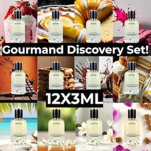 12x3ml Gourmand Perfume Collection, Edible and Delicious Discovery Set by Monure Perfumes
