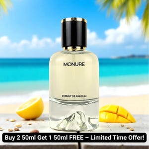 Woman By the Sea Extrait de Parfum, Feminine Marine Perfume for Women by Monure I Buy 2 50ml Get 1 50ml FREE – Limited Time Offer!