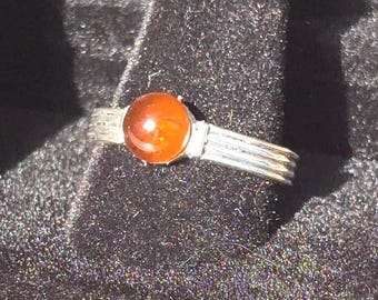Christmas Sterling Silver Ring made from upcycled vintage beer bottle Size 9.5