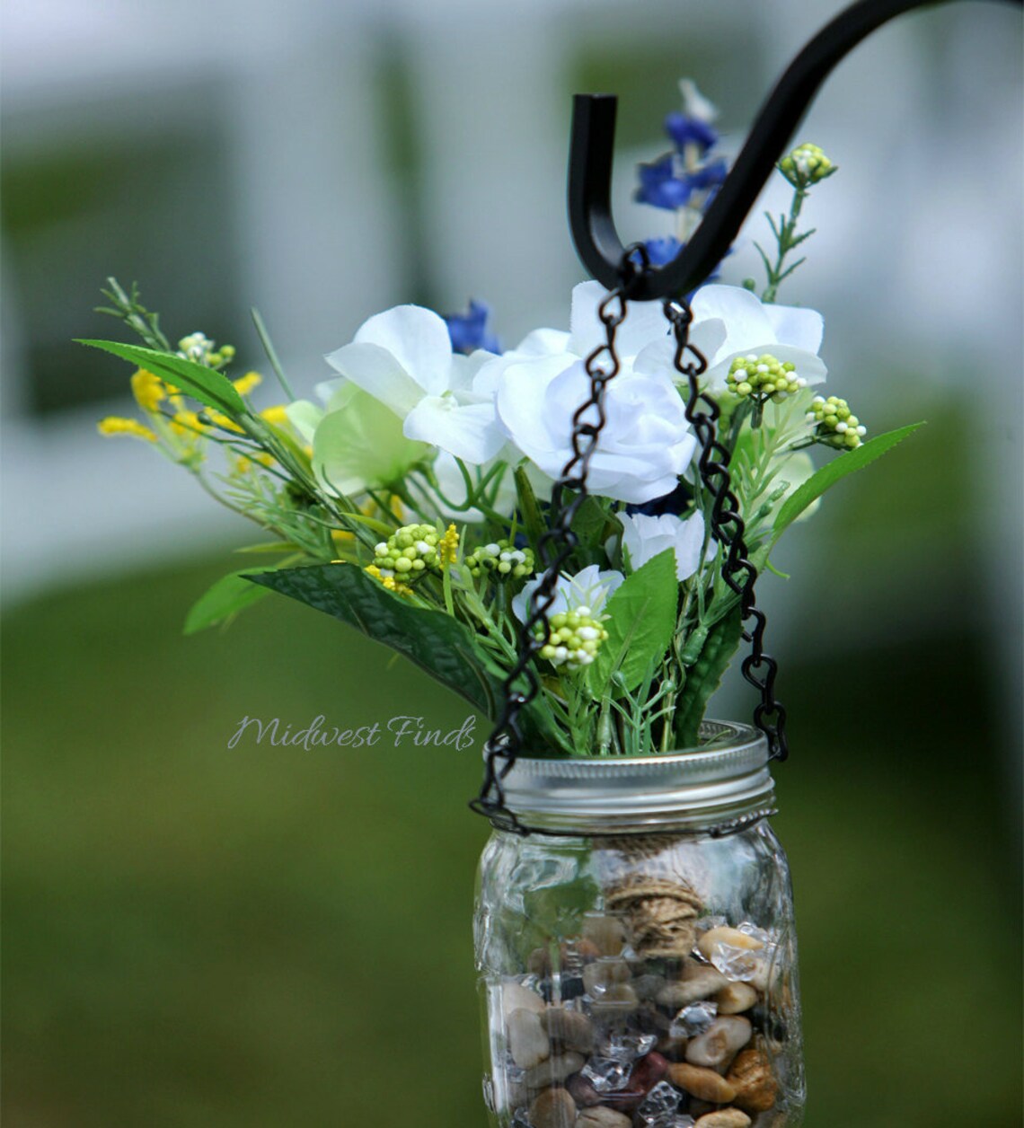 3 Hanging Mason Jar Kits 3 sets of wire and chain to hang Etsy