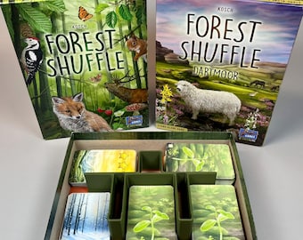 Wald Shuffle Spiel Einlage | 3D Gedruckt Brettspiel Organizer | Kompatibel mit Dartmoor