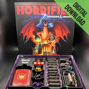 Digital 3MF File for Horrified: Dungeons & Dragons Insert | Organizer | Board Game | 3D Printed