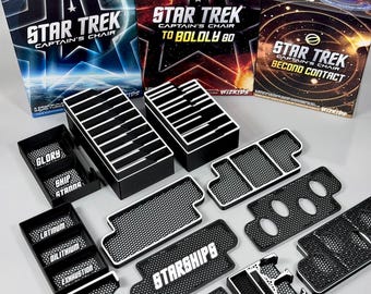Inserto per la sedia del Capitano di Star Trek / Entrambe le versioni / Adatto a carte con bustina protettiva