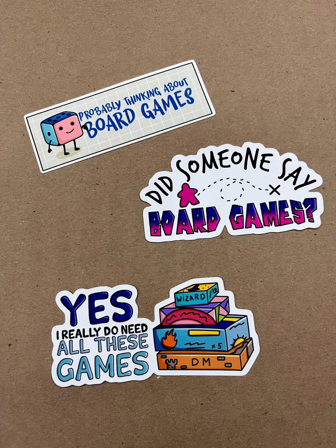 Vinyl Stickers for Board Gamers | Decals | Too Many Games | - Etsy