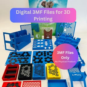 Digitale 3MF-Dateien | Arche Nova Insert mit Marine Worlds Erweiterung | 3D Druck | Organizer | Magnetisch