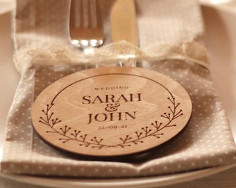 Wedding wooden coasters in bulk, personalized engraved coaster favors, classic wedding table decor, outdoor rehearsal dinner guest gifts