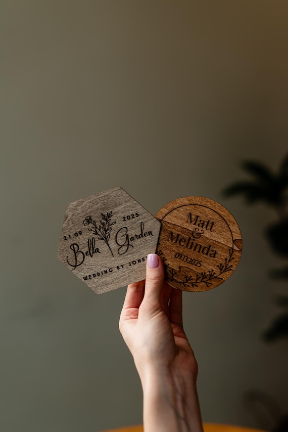 1 pezzo Sottobicchieri personalizzati, regali di matrimonio per