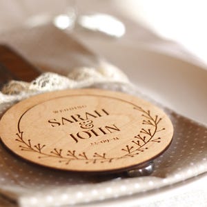 Rustic wedding table decor in bulk, personalized wooden coaster favors, outdoor wedding guest gifts, classic birthday party favors