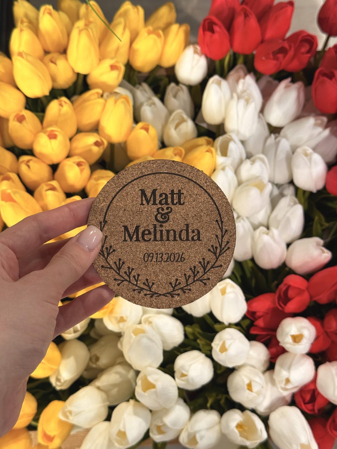 Monogrammed Wedding Favors in Bulk, Personalized Cork Coaster Favors — free download
