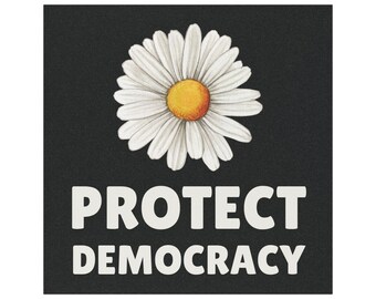 Protect Democracy Car Magnet, Democrat Freedom Decal, Anti Fascism Magnetic Sign, Resistance Protest Injustice,Discrimination Bumper Sticker