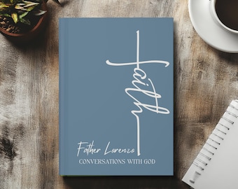 Personalized Christian Journal for Men, Bible Notebook, Religious Faith Gift, First Communion Gifts, Pastor Gifts, Custom Prayer Journal