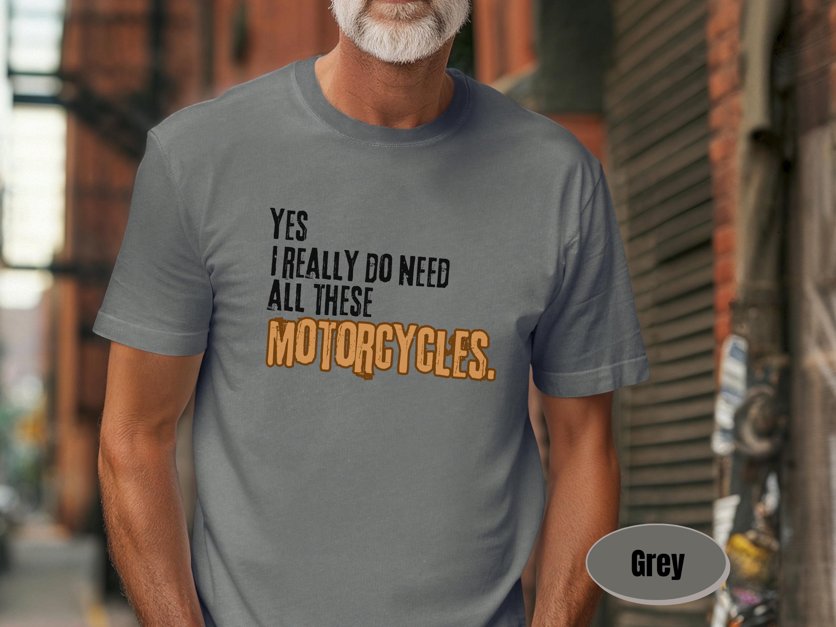 T-shirt Humour Moto Biker Gildan 5000 Homme Neuf Sur Commande - Coton épais Américain