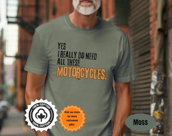 Camiseta de moto, idea de regalo para motociclistas, camiseta para amantes de las motos, colores cómodos, camiseta de algodón