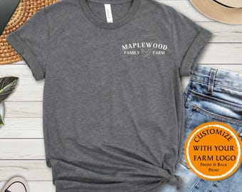Custom Farm Family Name Shirt, Matching Shirt for Farming Crew, Customized Farmer Chicken T-Shirt, Group Shirt for Homestead Families