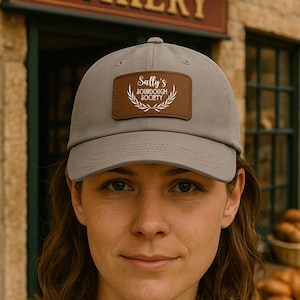 Personalized Sourdough Hat for Bread Maker, Cookie Baker Baseball Cap Patch, Sourdough Society, Baking Farmer, Custom Hat for Bakery Lover