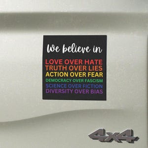 Diversity Car Magnet, Protect Democracy, Anti Racism Magnetic Decal, Resistance Magnet, Protest Injustice, Discrimination Bumper Sticker
