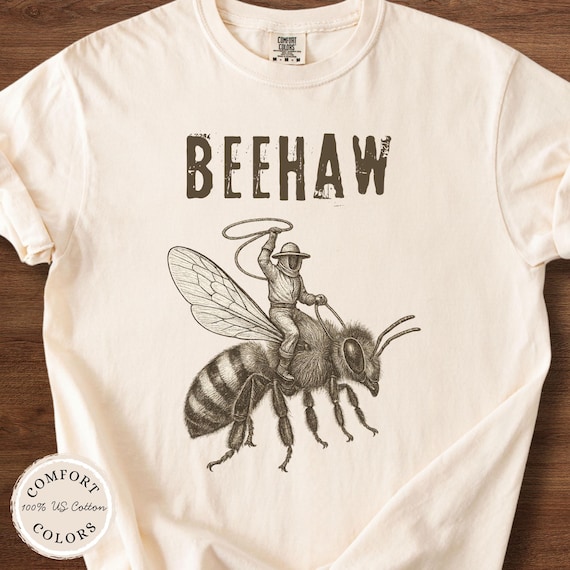 Beekeeper Shirt, Honey Bees Tee, Apiculture Retro TShirt, Dark Academia Comfort Colors, Beehaw, Bee Lover Gift, Funny Bee-Wrangler T-shirt