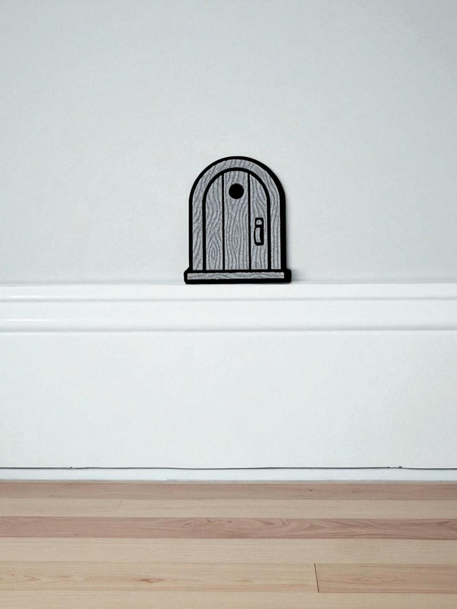 Mouse Hole Door - Whimsical Baseboard Decor - Cute Miniature Door ...