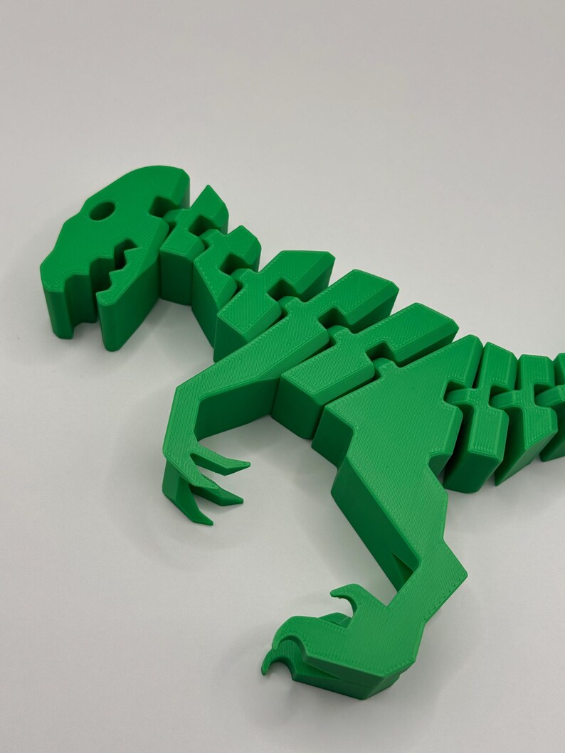Posable Raptor Articulated 3D Printed Flexi Raptor Dinosaur Toy | Flexible Posable T ...