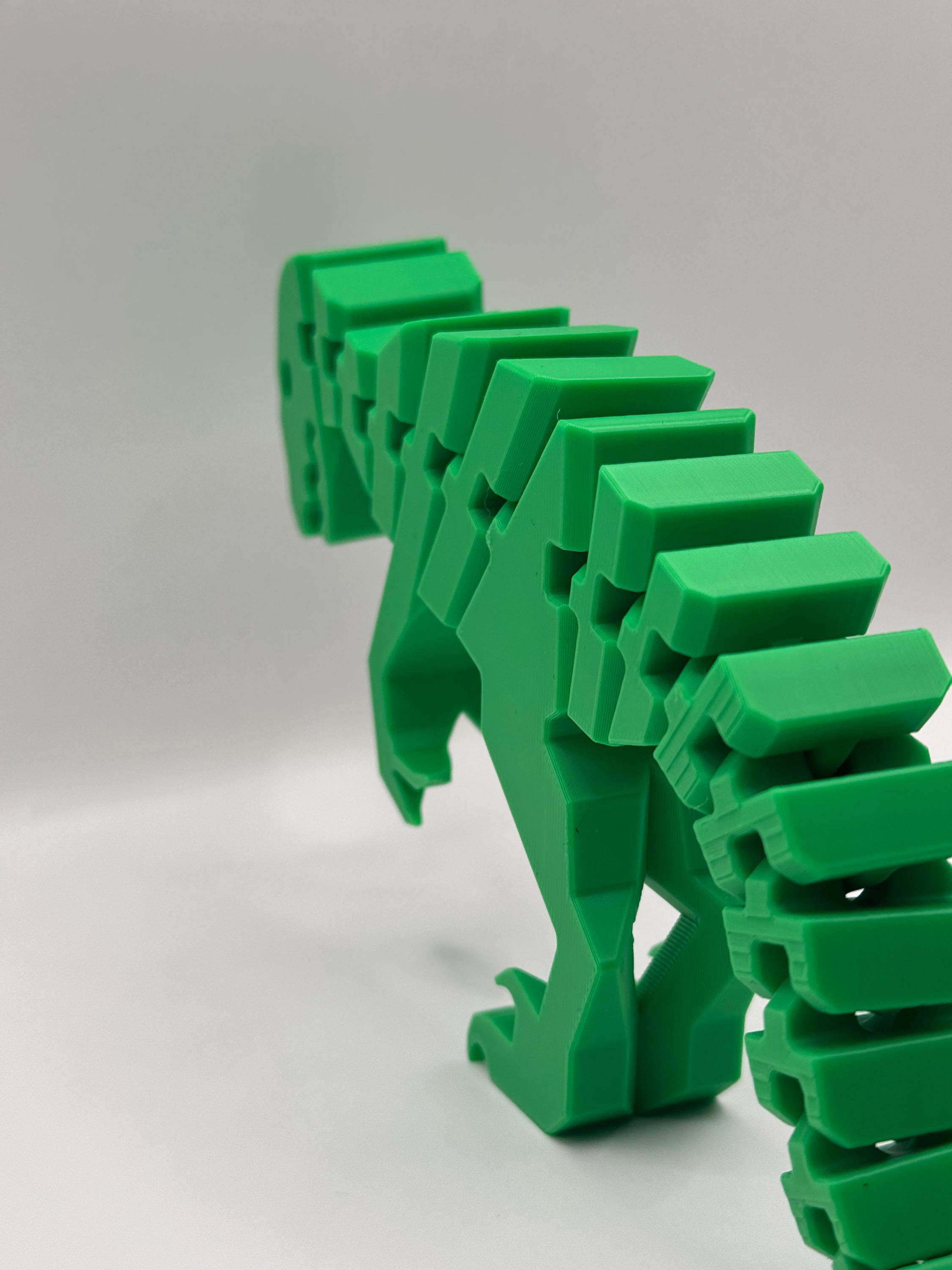 Posable Raptor Articulated 3D Printed Flexi Raptor Dinosaur Toy | Flexible Posable T ...
