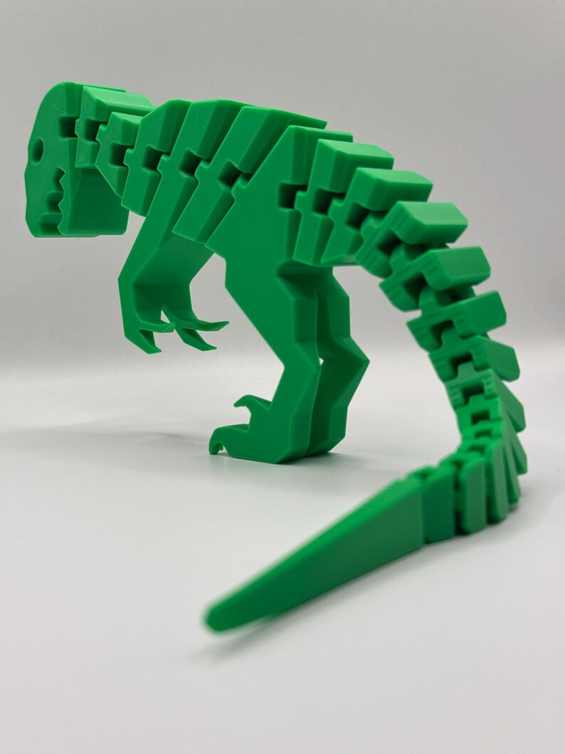 Posable Raptor Articulated 3D Printed Flexi Raptor Dinosaur Toy | Flexible Posable T ...