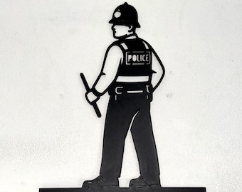 Police Officer Door Topper, Law Enforcement Wall Art, Cop Hero Detective Office Decor, Station Corner Sign, First Responder Home Display