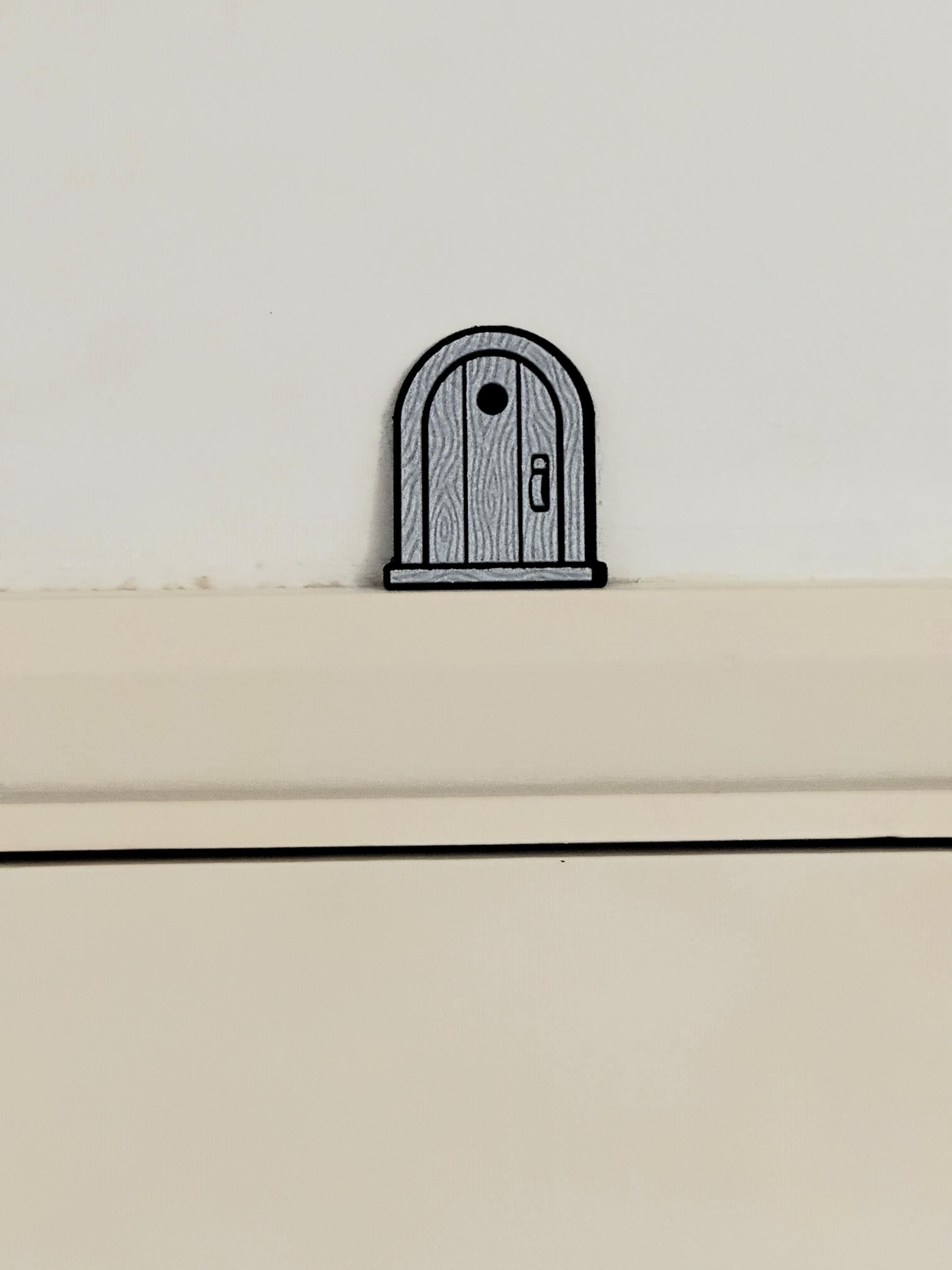 Mouse Hole Door - Whimsical Baseboard Decor - Cute Miniature Door ...