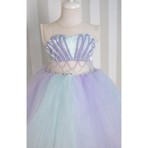 Girls Mermaid Dress, Little Mermaid Dress, Mermaid Costume Girls,Ariel Little Mermaid Costume
