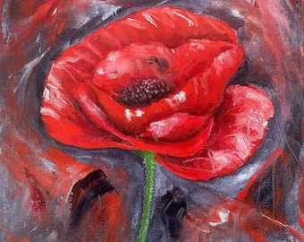 油絵（赤い花） 田村 一 「 スペイン壷と赤い薔薇 」 油絵 ・ 油彩画 F6 ( 6号 ) 絵画