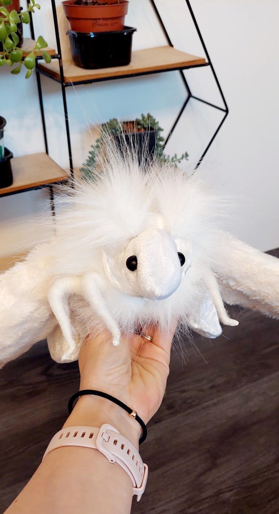 Handmade Moth Plush Toy – Soft Butterfly Stuffed Animal, Large