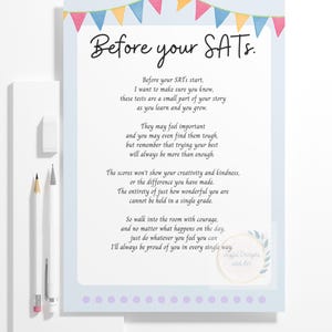 SATs-dikt för barn | Uppmuntran, motivation, självförtroendeboost (digital nedladdning)