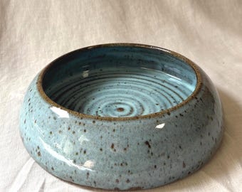 Speckled Spiral Bowl (Bright Blue)