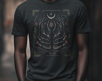 Men's Yule Shirt: Gothic Cottagecore Winter Solstice Tee