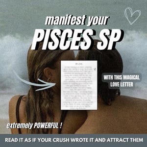Guía de manifestación de amor para almas gemelas, ritual de atracción amorosa, astrología, signo del zodíaco Piscis, carta natal, regalo, novia, carta de amor