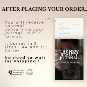 This manifestation journal will give you main character energy and help you create a new reality. It's a guide for manifesting your dreams daily, with reflection prompts that will provoke reality and identity shifting, using the LOA