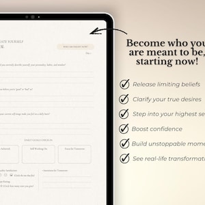 This journal to recreate yourself was designed for self-growth and confidence in building your best life. It serves as a workbook for intentional identity shifting and emotional healing