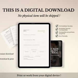 This manifestation journal will give you main character energy and help you create a new reality. It's a guide for manifesting your dreams daily, with reflection prompts that will provoke reality and identity shifting, using the LOA