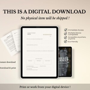 This journal to recreate yourself was designed for self-growth and confidence in building your best life. It serves as a workbook for intentional identity shifting and emotional healing