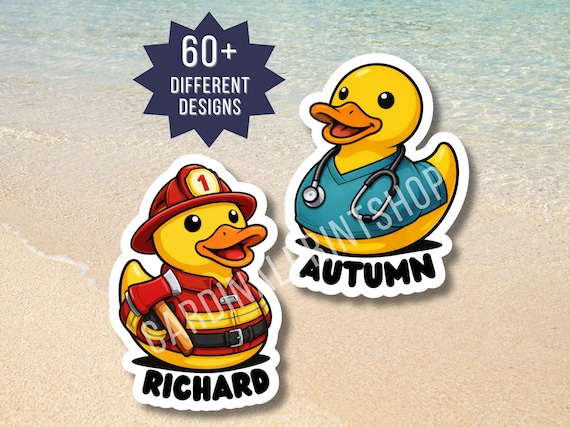Rubber Ducks - Personalized Cruise Door Magnet with Custom Text