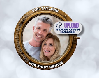 Porthole - Personalized Cruise Door Magnet with Custom Photo & Text
