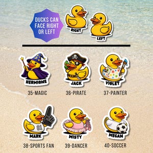 Rubber Ducks - Personalized Cruise Door Magnet with Custom Text image 9