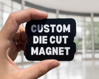 Custom Die Cut Magnet for Business Logos, Branding, Marketing, Cruise Doors, Dorm Doors, etc.