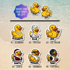 Rubber Ducks - Personalized Cruise Door Magnet with Custom Text image 10