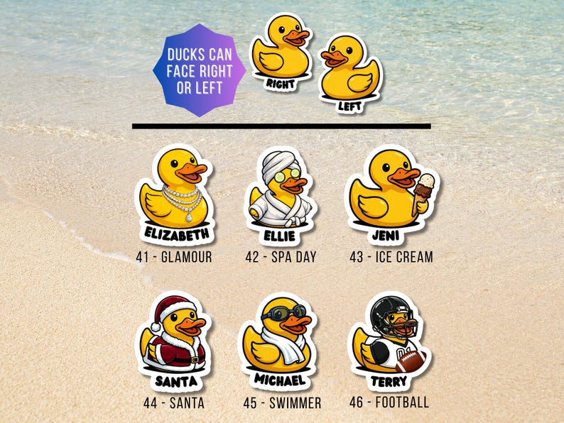 Rubber Ducks - Personalized Cruise Door Magnet with Custom Text image 10