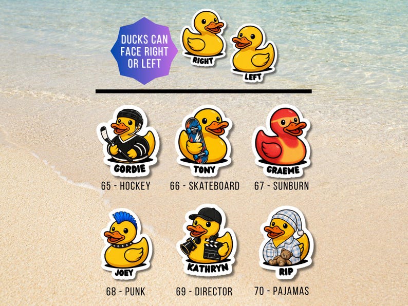 Rubber Ducks - Personalized Cruise Door Magnet with Custom Text image 14