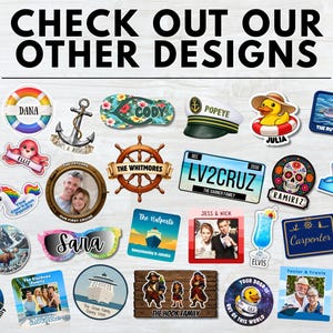 Rubber Ducks - Personalized Cruise Door Magnet with Custom Text image 15